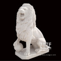 Life Size Hot Sale Natural Stone Animal Sculpture Marble Lion Statue
